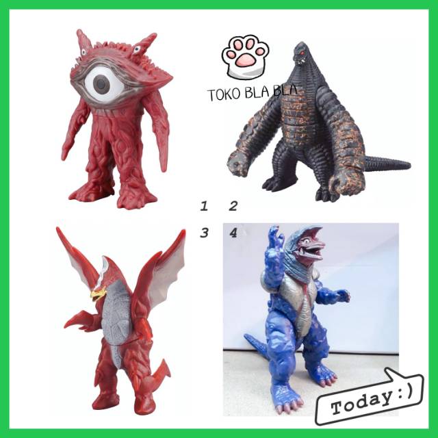 Mainan anak boneka figure godzilla Ultraman monster kaiju golza melba