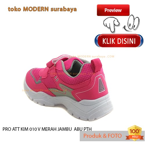 Sepatu anak sekolah olahraga sneakers velcro PRO ATT KIM 010 V