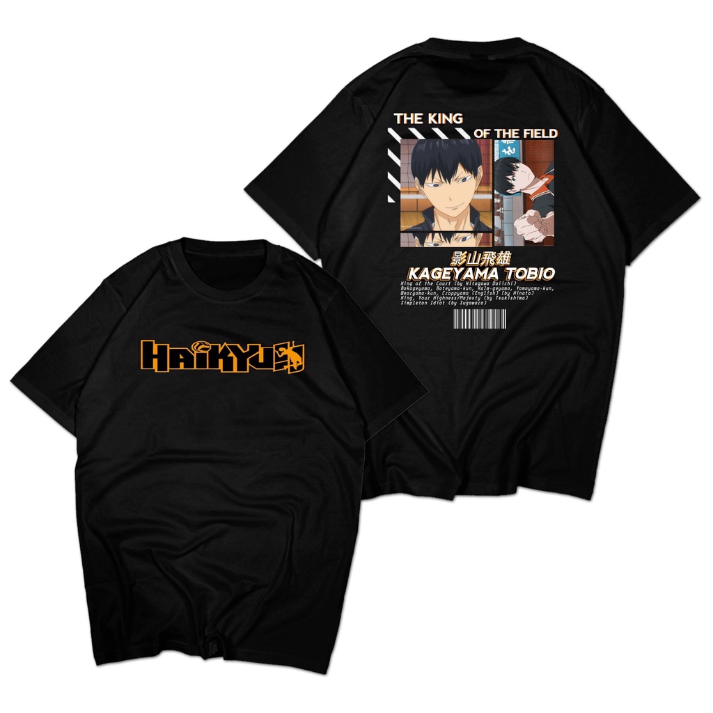 Baju Haikyu Anime Volly Ball Kaos Haikyu Anime Japan Voly Ball Baju Kageyama Tobio Kaos Kageyama Tob