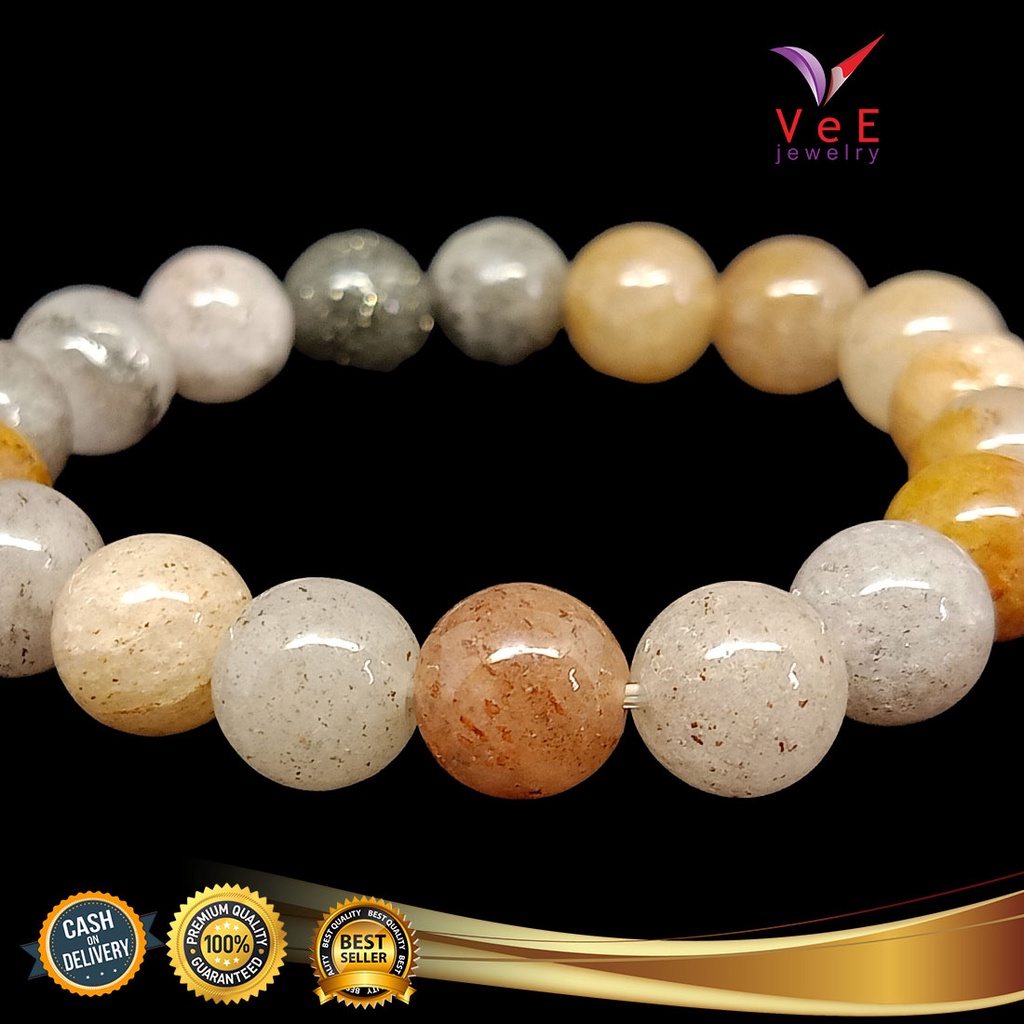 Gelang Batu Giok Burma Asli 10mm - VeE Bracelet Batu Alam Terapi Kesehatan