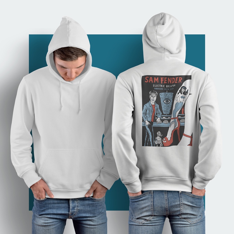Hoodie Sam Fender Electric Brixton Hoodie Jumper Casual Pullover Hoodie Unisex [Bisa COD] New Hoodie