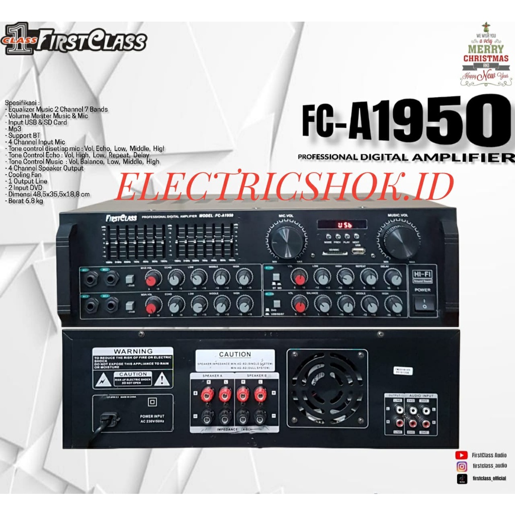 AUDIO AMPLIFIER FIRSTCLASS FC A1950 / FCA1950 / FC-A 1950