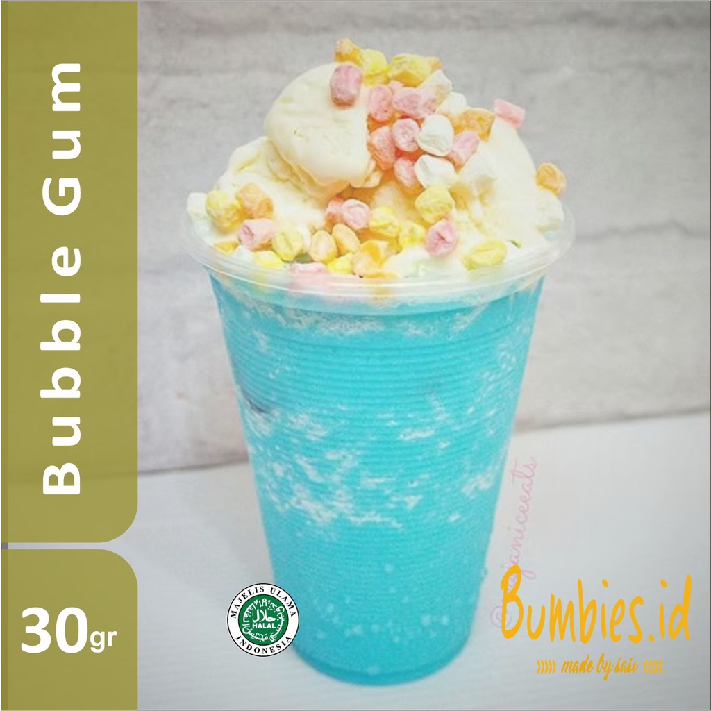 Bubuk Minuman Rasa Permen Karet 30gr | Powder Drink  Bubble Gum | Serbuk Minuman | Bubuk Minuman Aneka Rasa