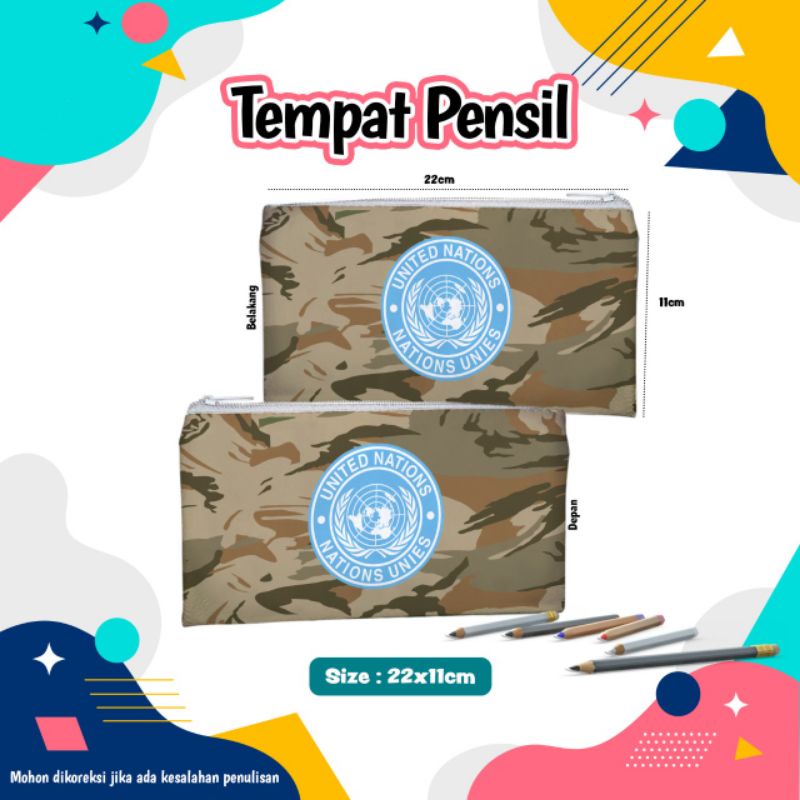 

Pouch dan tempat pensil souvenir united nation peacekeeper