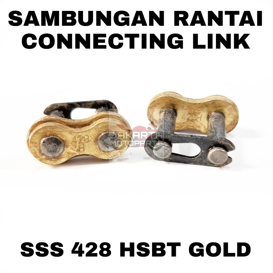 SAMBUNGAN RANTAI CONNECTING LINK CL SSS 415 428 520 HSBT GOLD - 428