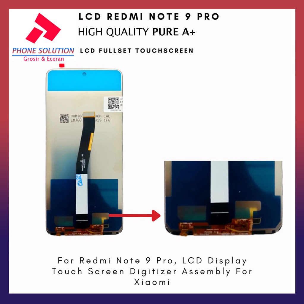 LCD Xiaomi Redmi Note 9 Pro Fullset Touchscreen // Supplier LCD Xiaomi  - Garansi 1 Bulan