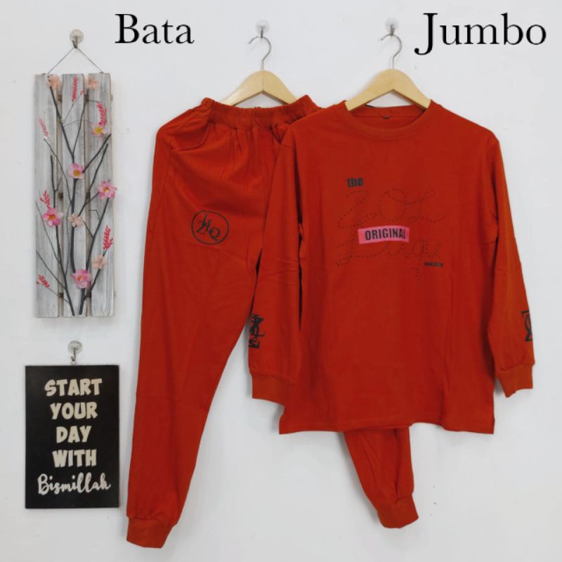 JUMBO ONE SET COMBED BY SHERILL SETELAN KAOS TEBAL MOTIF TERBARU KEKINIAN