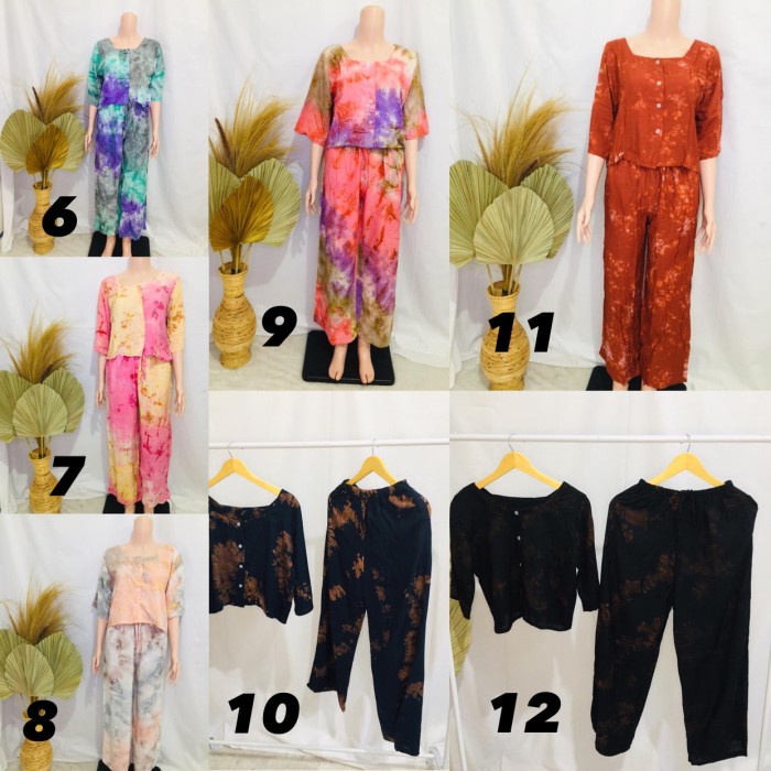 Setelan Crop Tie Dye/Setelan Senorita/Setelan Tie Dye