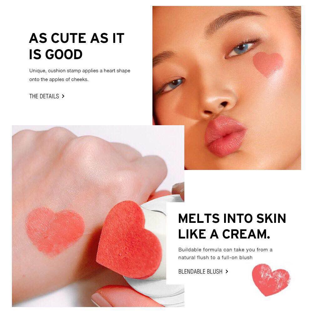 O.TWO.O Official Air Cushion Blusher Makeup Love Heart Shaped Blus