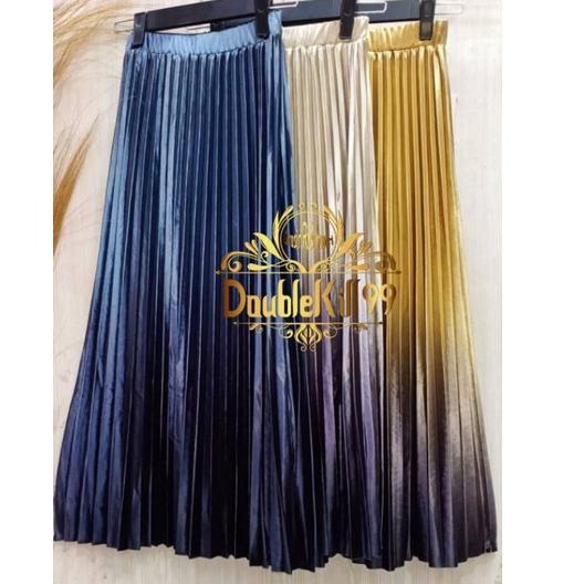 ❂ GROSIR ROK IMPORT / ROK GRADASI BLUDRU PLISKET PANJANG IMPOR ♂