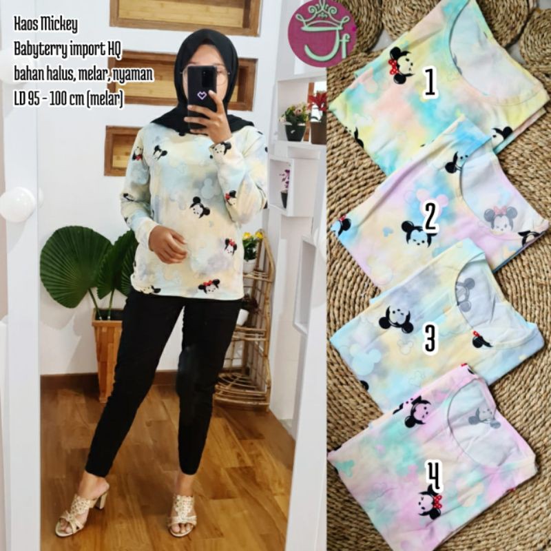 Kaos TIE DYE MICKEY @31K min 6pcs