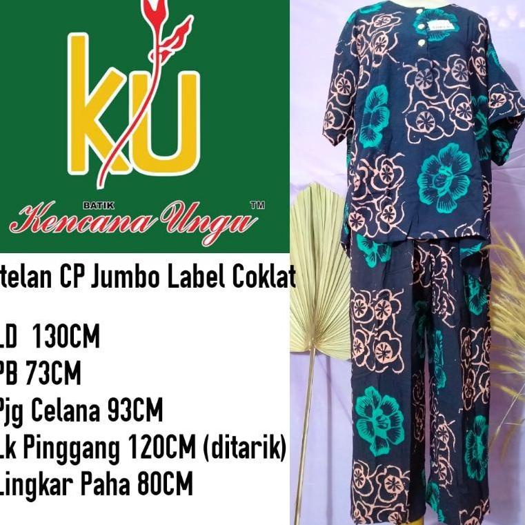 DASTER KENCANA UNGU/SETELAN JUMBO KENCANA UNGU/CELANA PANJANG LENGAN PENDEK#BATIK KENCANA UNGU LEBEL