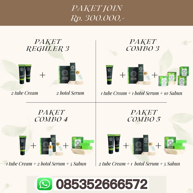 Paket Combo Leafhea - 100% Original Member Resmi Leafhea