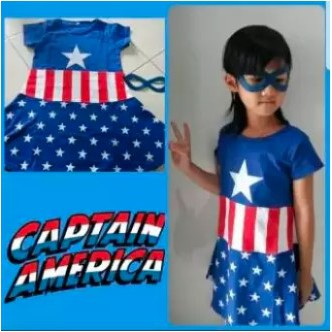 kostum anak perempuan baju anak perempuan dress baju superhero anak perempun baju anak perempuan 260