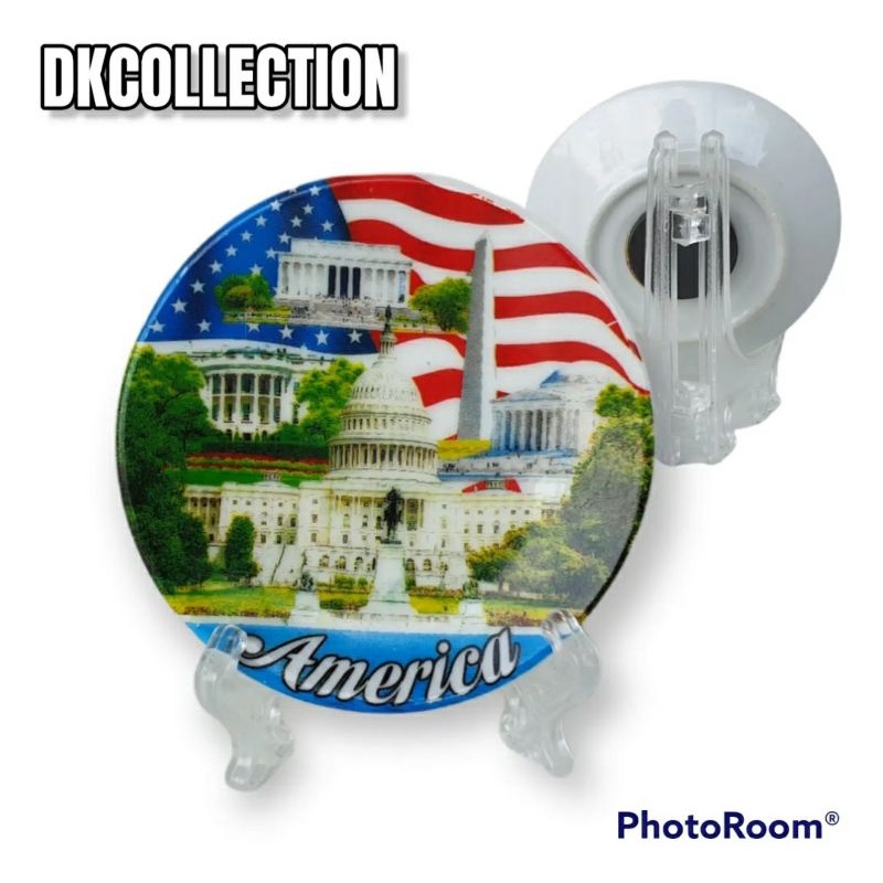souvenir usa tempelan kulkas amerika magnet amerika USA magnet piring amerika magnet kulkas amerika
