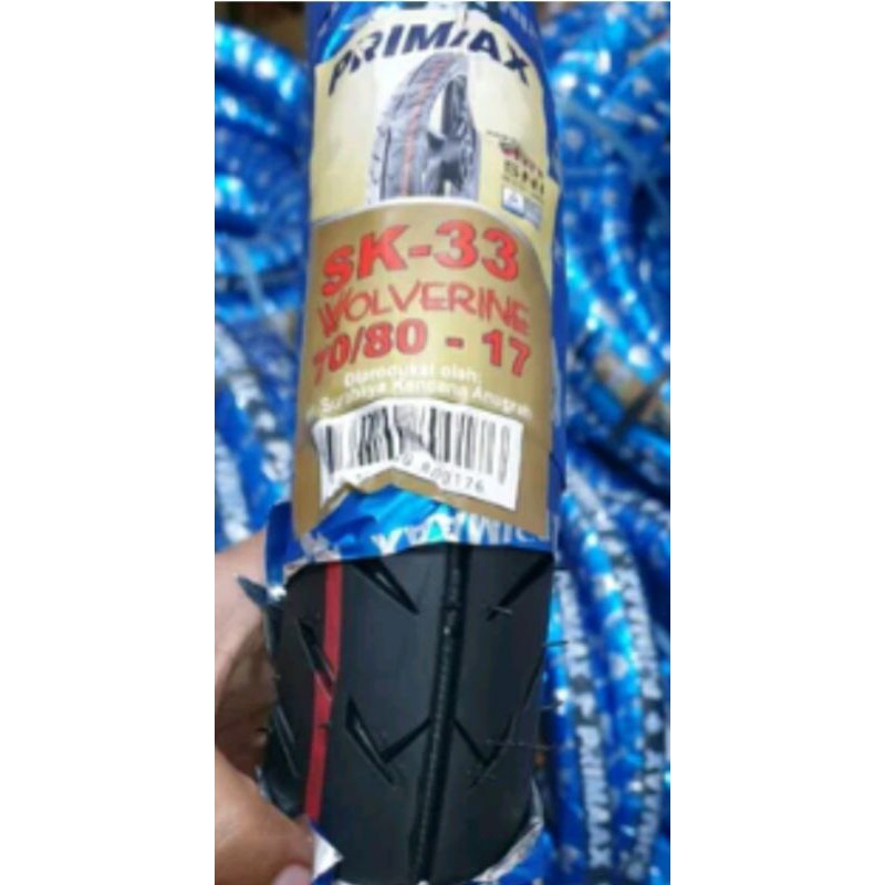 Ban Luar Motor Primax SK33 -  70 - 80 ring 17 Tube type -  225 - 250 - 17 Model Comet M1 - SK 33