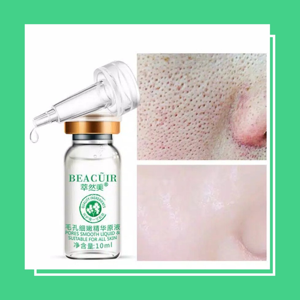 Beacuir Serum Perawatan Mengecilkan Pori Pori Penghilang Jerawat Komedo Tempat Asam Hyaluronic Esens Shopee Indonesia
