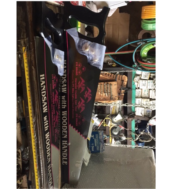 Gergaji kayu cap Mata asli 18 Inch