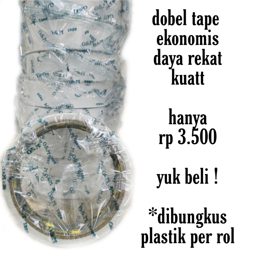 dobeltape ekonomis / double tape / dobel tape murah