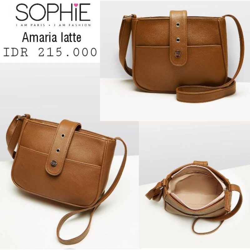 TAS AMARIA LATTE SOPHIE MARTIN PARIS TAS SELEMPANG WANITA TAS TERBARU 2022 SOPHIE MARTIN PARIS