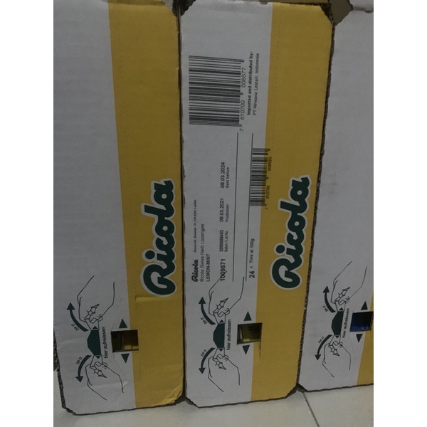 SALE RICOLA PERMEN SWISS HERB / LEMON / MENTHOL CANDY 100 GRAM ( 1 PC ) KEMASAN KALENG