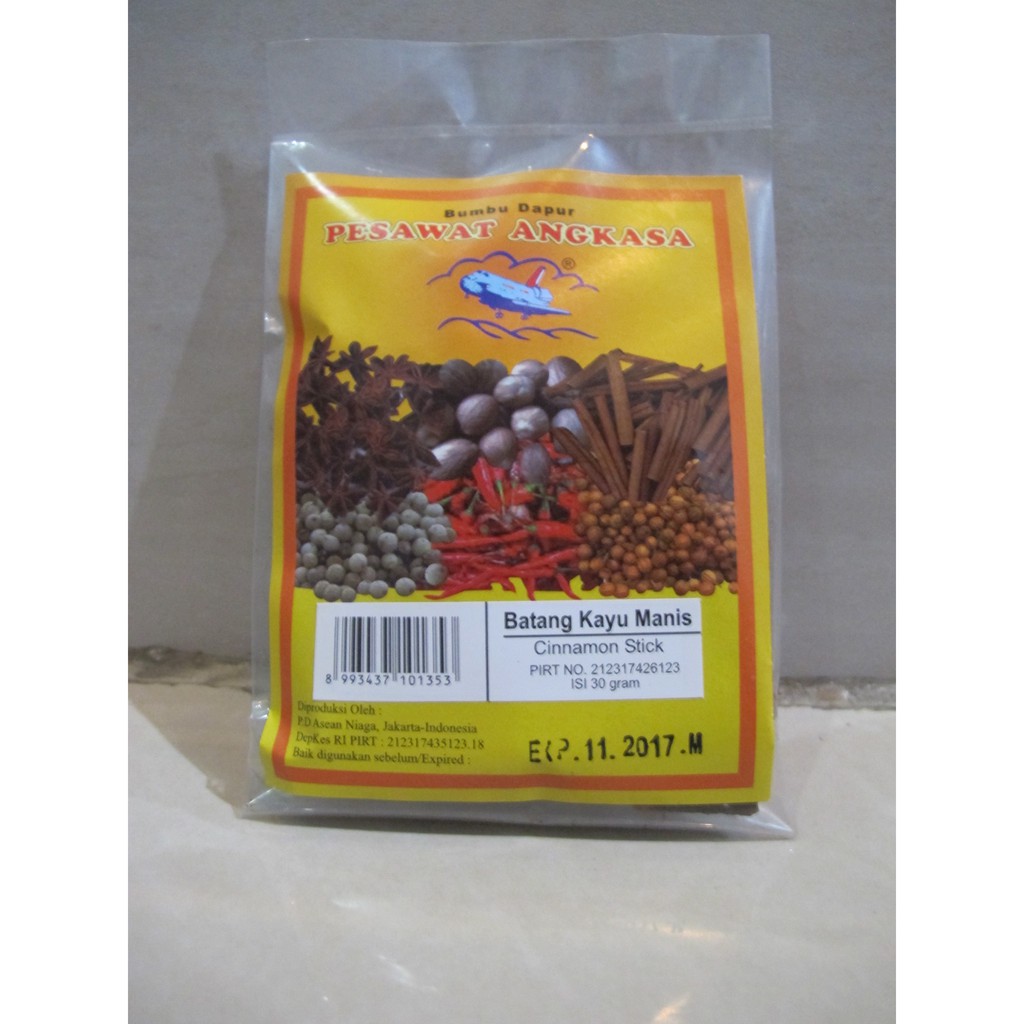 SACHET BUBUK/BATANG KAYU MANIS CAP PESAWAT ANGKASA