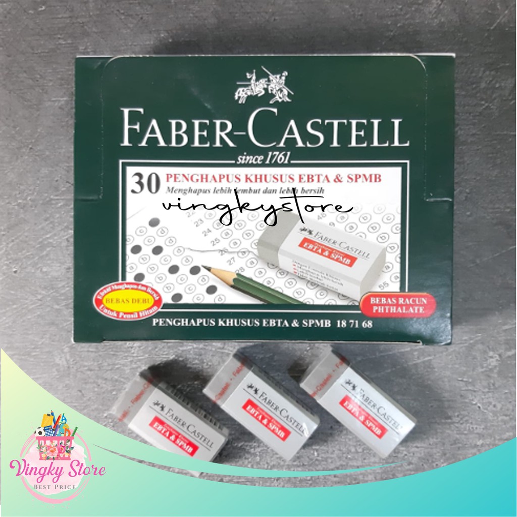 

Penghapus / Eraser Faber-Castell EBTA & SPMB Abu-Abu