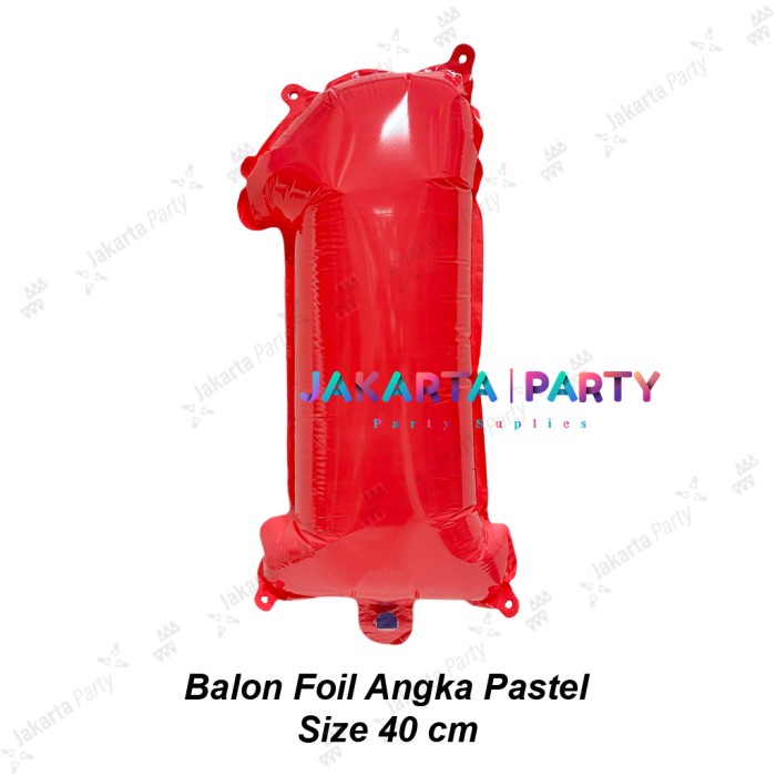 Balon Angka Pastel 40 cm / Balon foil angka / Balon angka