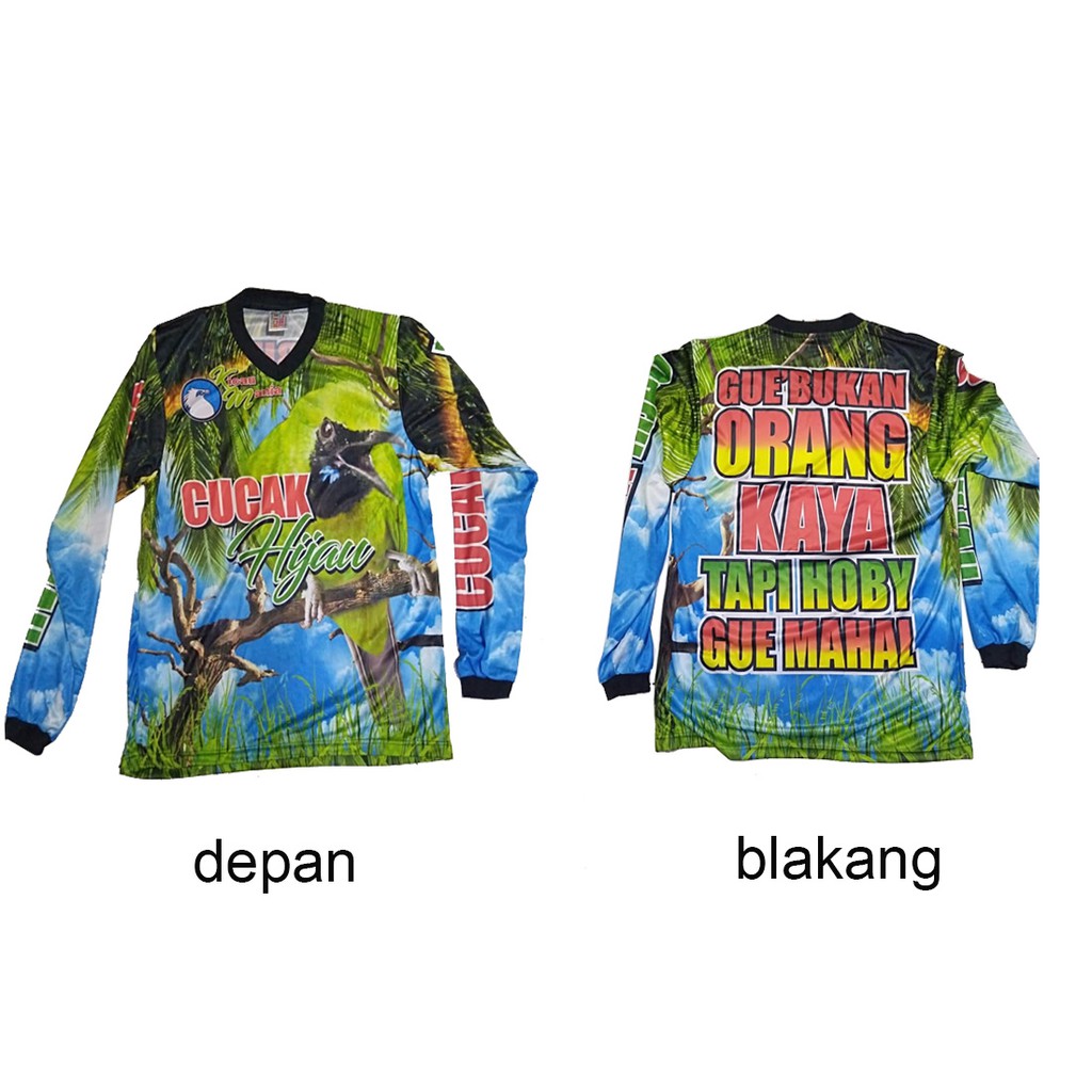 BAJU JERSY KICAU MANIA LENGAN PANJANG