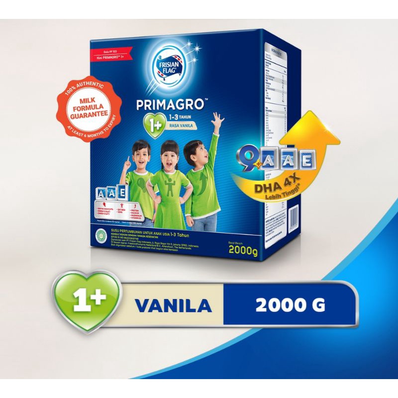 Frisian Flag Primagro 1+ Vanila / Madu 2000gr