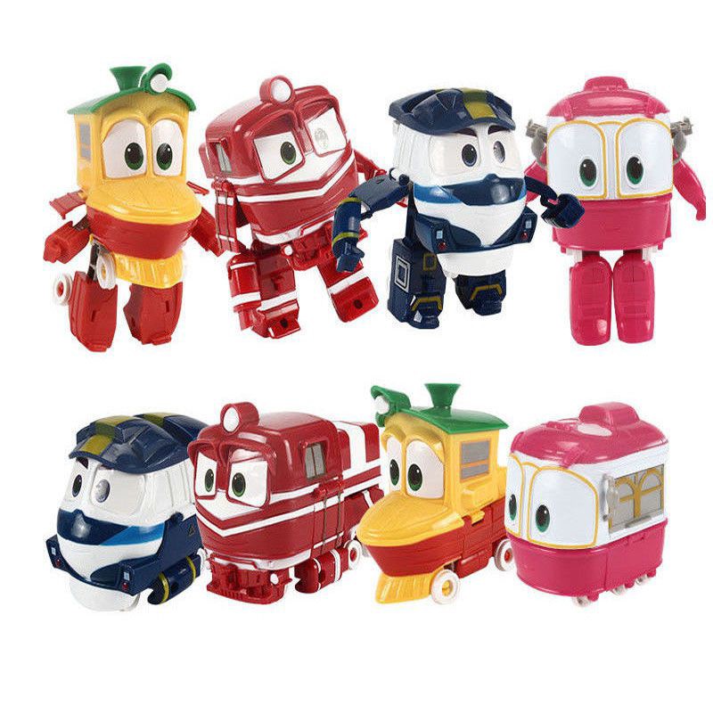 10cm Robot Trains RT KAY Transformer Transforming Train Figure Korean Animation Toy