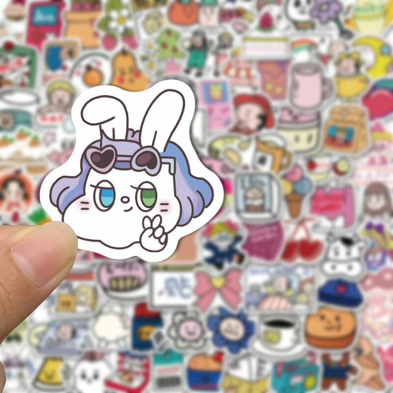 

STICKER KARTUN LUCU AESTHETIC ANTI AIR FOR DIY JOURNALING ETC