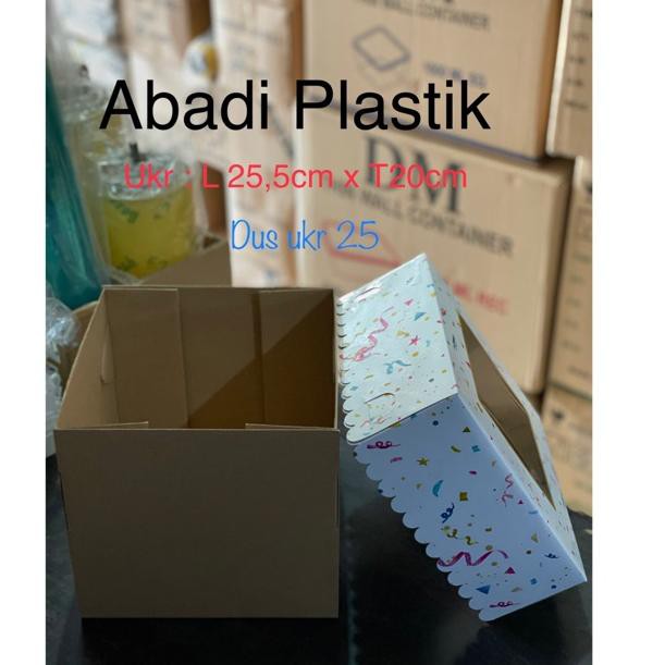 

2.2 SALE DUS KUE / DUS KUE ULTAH / DUS TINGGI UKR 25 - MIN PEMBELIAN 3PCS