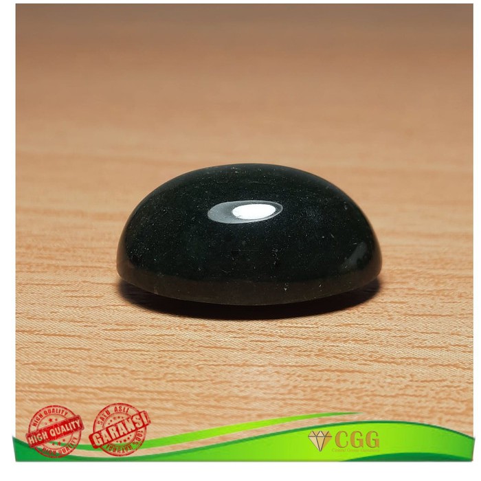 Batu Akik Natural Giok Hitam Black Jade Garansi Asli