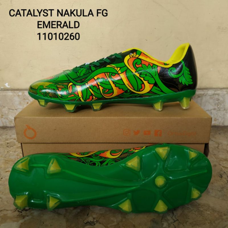 Sepatu Sepak Bola Ortuseight Catalyst Nakula FG Emerald [ 11010260 ]