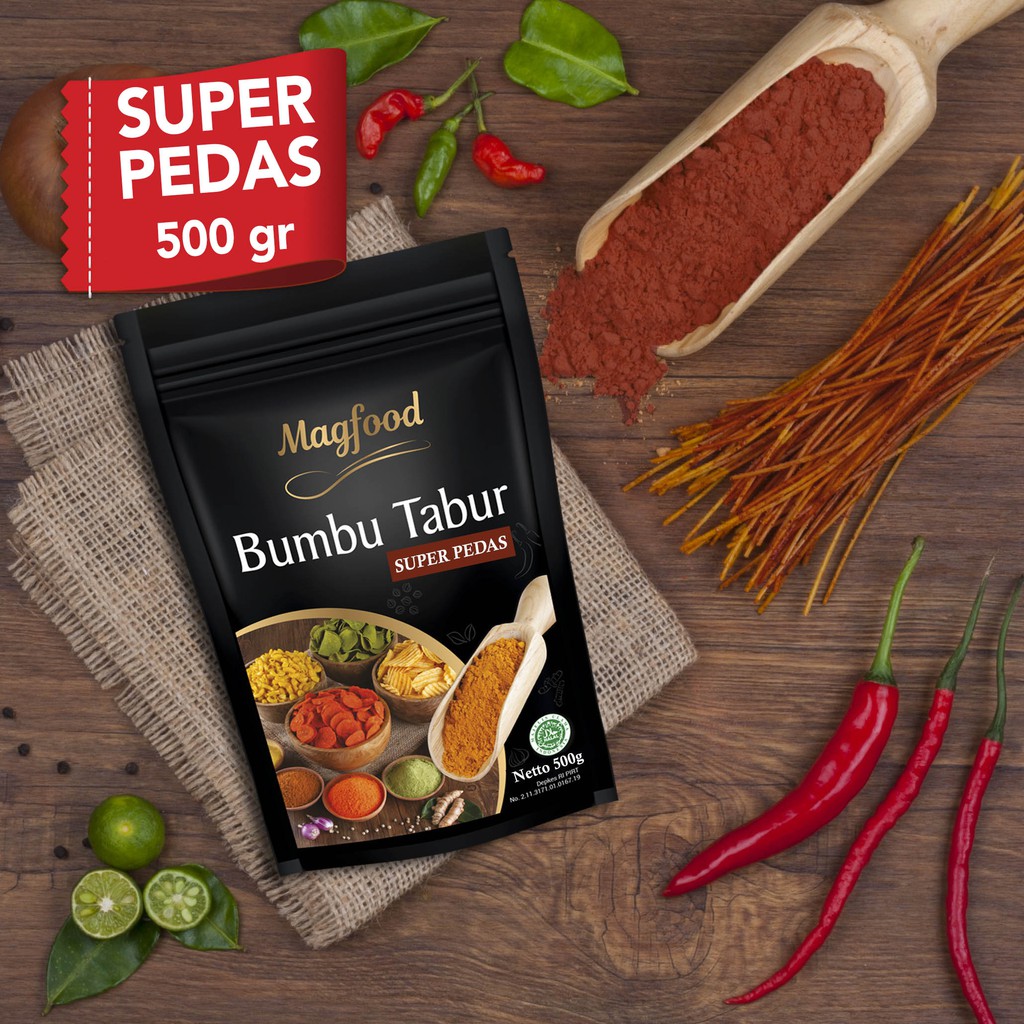 Magfood Bumbu Tabur Super Pedas 500 Gram