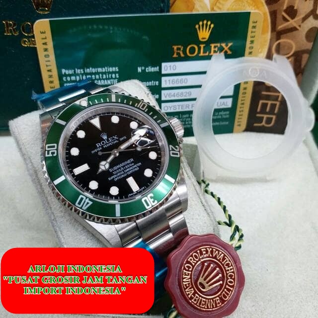 New Arrival Jam Pria Rolex Submariner Clone Garansi 1th