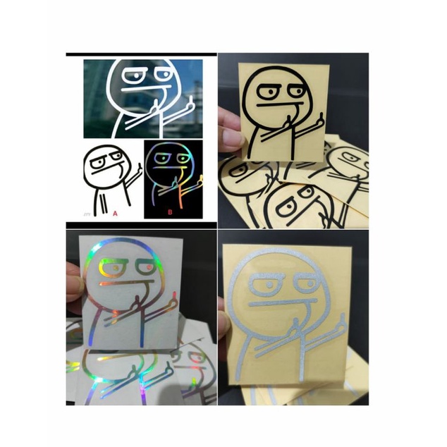 

STICKER MIDDLE FINGER LUCU CUTTING