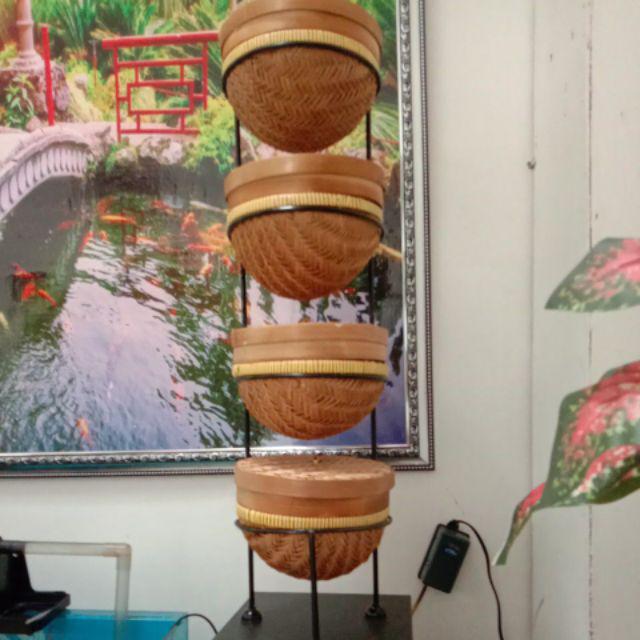 Rak Bambu Tutup Susun 4