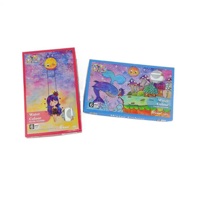

Cat Air/Water Color 12 Warna 6ml Bonus Koas dan Palet