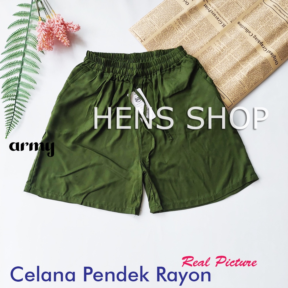 CELANA PENDEK WANITA Hotpants JUMBO RAYON PREMIUM