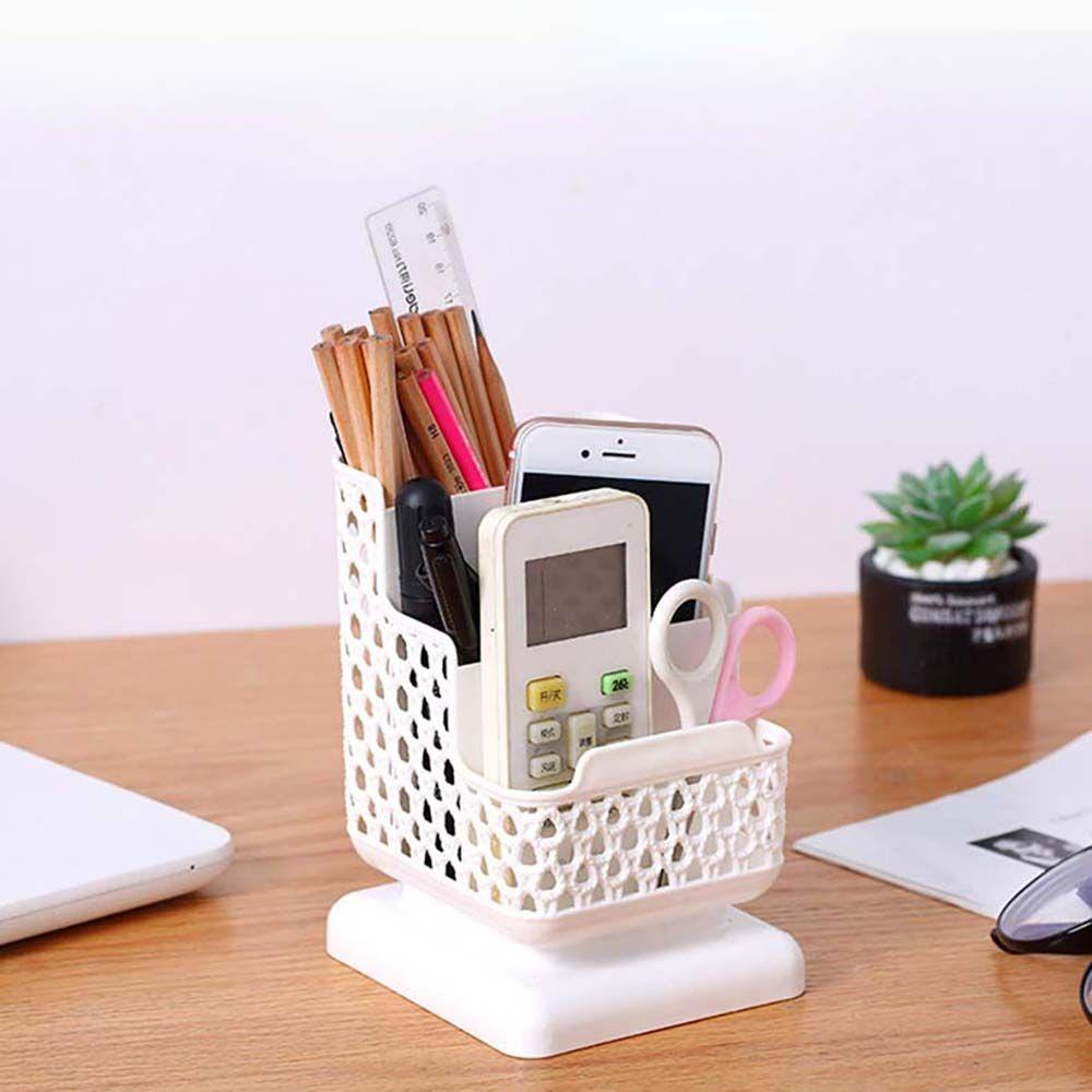 Lanfy Stationery Organizer Tiga Lapisan Wadah Kreatif Pen Bracket Pen Holders Rumah Make Up Brush Holder