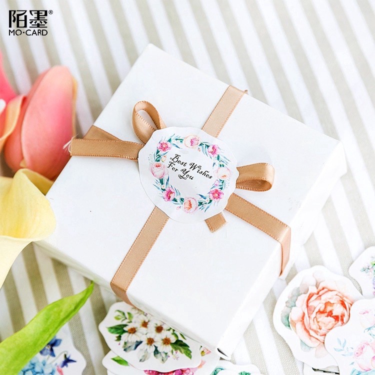 45 pcs Stickers FLOWERS Deco Diary DIY ScrapBook Planner Bujo  Journal-stiker lucu murah aesthetic