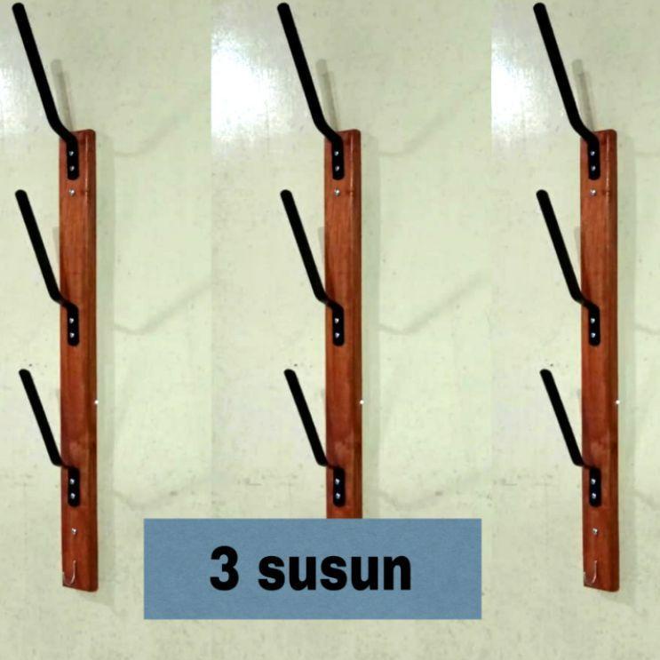 rak helm 60cm/gantungan helm/rak gantungan helm/rak gantungan dinding