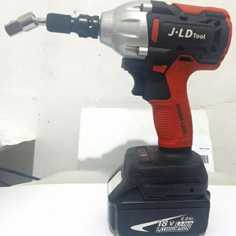 JLD soket impact wrench 1/2 ke 1/4 driver mata obeng hex converter adaptor impact wrench