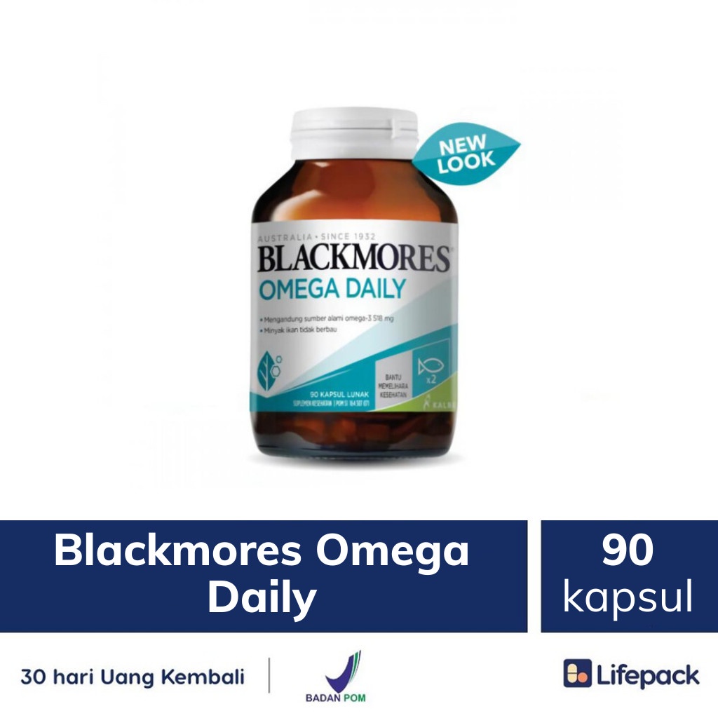BLACKMORES OMEGA DAILY - JANTUNG SEHAT - 90 KAPLET-90 Tablet