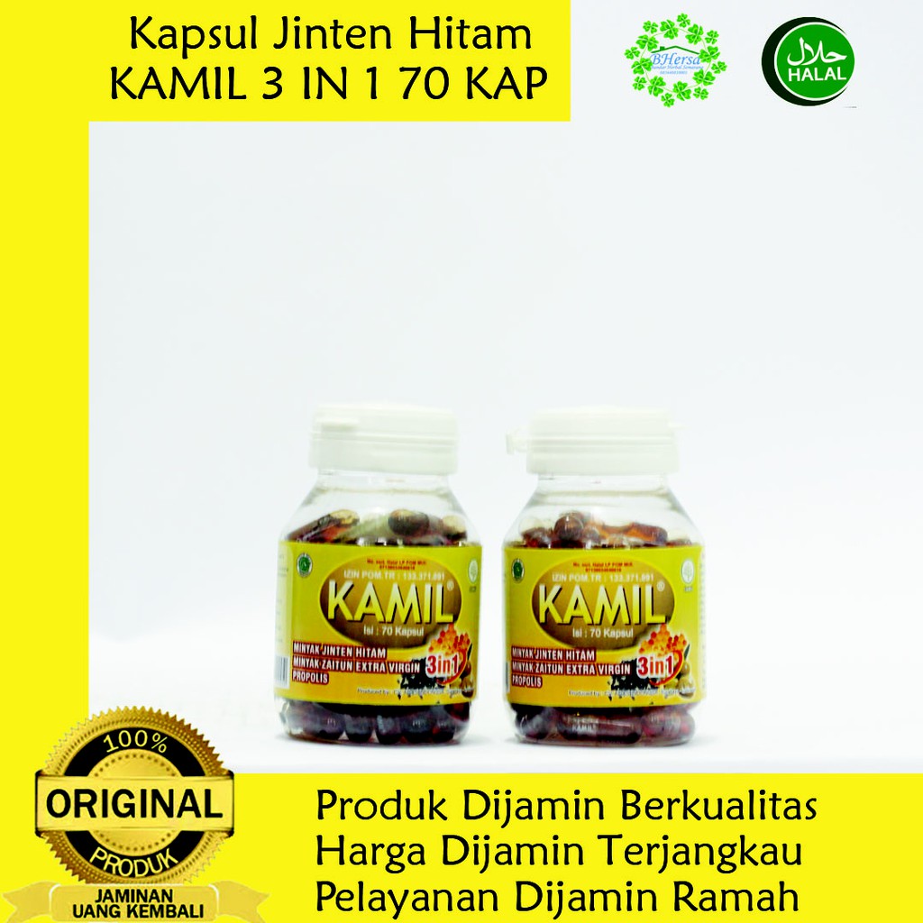 Kamil 3 In 1 - Kapsul Jinten Hitam - 70 Kapsul
