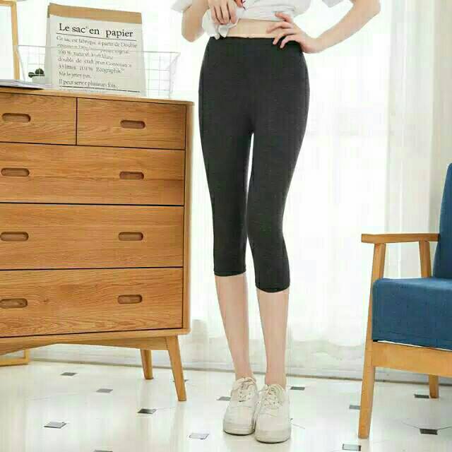 Legging Pendek Bahan Spandek Premium 3/4 7/8 (Standar)