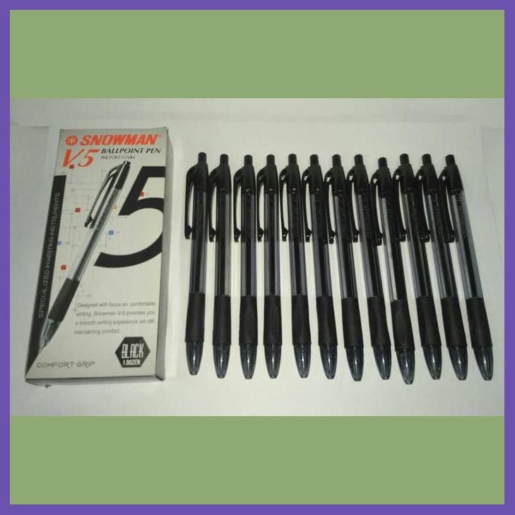

BALLPOINT SNOWMAN V5 0,7 HITAM (PACK 12 PCS)