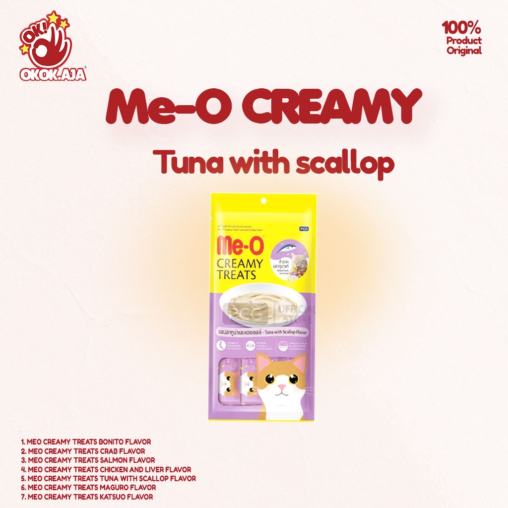 MEO Creamy 60gr Makanan Snack Kucing favorit Untuk Adult &amp; Kitten -  cemilan kucing